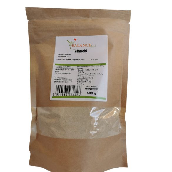 Teffmehl Zwerghirse 500 g Glutenfrei