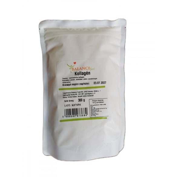 Balancefood Collagen Hydrolysat Pulver 300 g 100% reines RINDER KOLLAGEN Typ I II III 