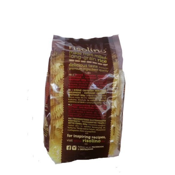 Risolino Reisnudeln 300g Fusilli aus Reismehl mit Kurkuma 