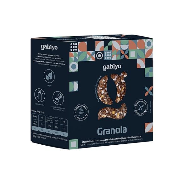 Gabiyo Schoko-Haselnuss Granola Knuspermüsli 275g (glutenfrei, ohne Zuckerzusatz) MHD: 15.10.2026