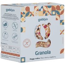   Gabiyo Sauerkirsch-Himbeer Granola Knuspermüsli 275 g (glutenfrei, ohne Zuckerzusatz)