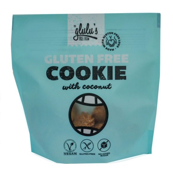 glulu's FreeFrom Kokoskekse ohne Zuckerzusatz 100g (glutenfrei, vegan, sojafrei) 