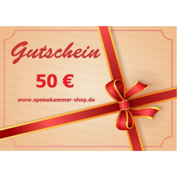 Speisekammer-Shop Geschenkgutschein 50 € 