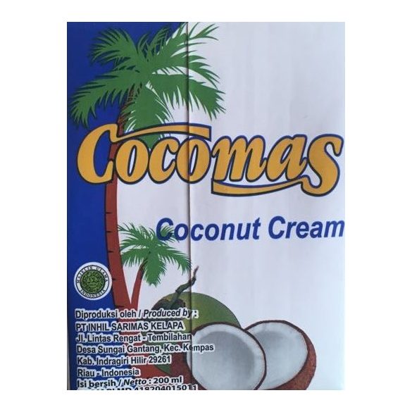Cocomas  Kokoscreme (Kokossahne) 200ml 