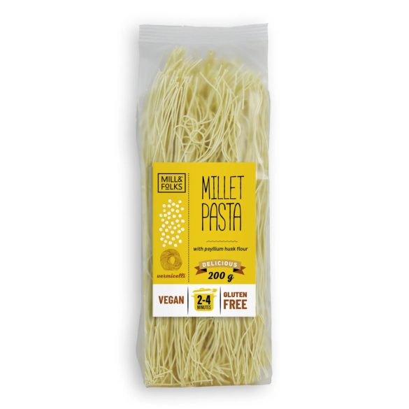 Mill & Folks Hirse Suppennudeln Fadennudeln 200g MHD:14.07.26