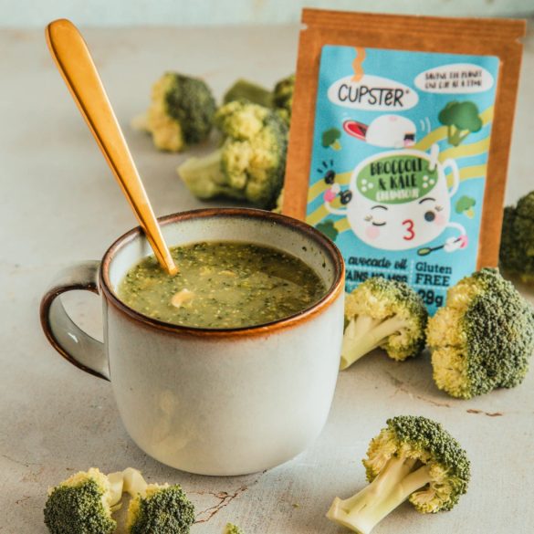 10er Pack Cupster vegane Instant Brokkoli-Grünkohl Cremesuppe 10x20g glutenfreie Tassensuppe