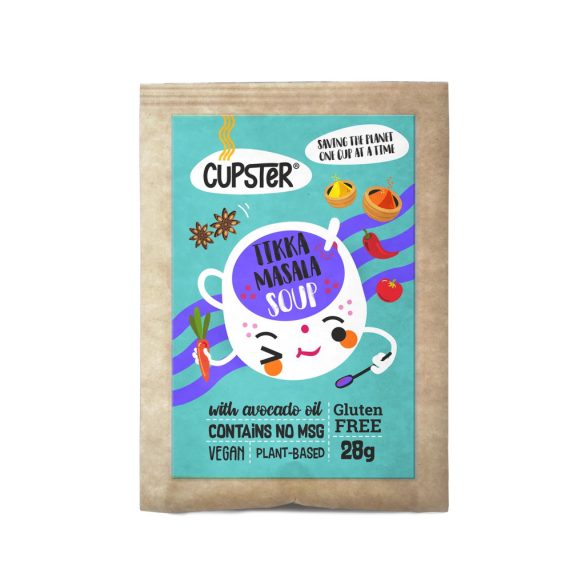 Cupster vegane Instant Tikka Masala Suppe 19g glutenfreie Tassensuppe MHD:22.05.26