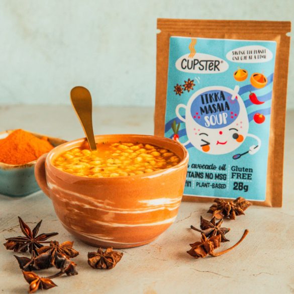 Cupster vegane Instant Tikka Masala Suppe 19g glutenfreie Tassensuppe MHD:22.05.26