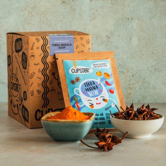 Cupster vegane Instant Tikka Masala Suppe 19g glutenfreie Tassensuppe MHD:22.05.26