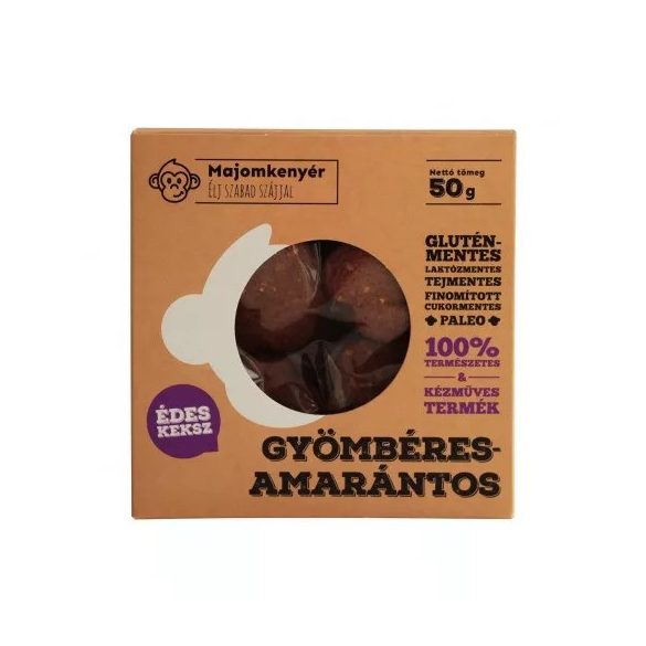 Affenbrot Ingwer-Amaranth Kokoskekse mit Kokosblütenzucker 50 g MHD:21.06.23 (glutenfrei)