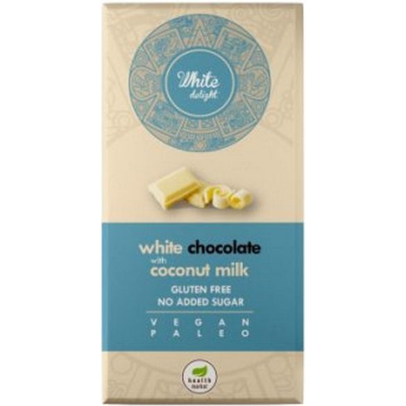 White Delight Weiße Schokolade mit Kokosmilch ohne Zuckerzusatz 80 g
