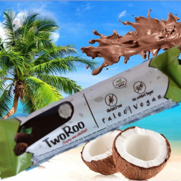 TwoRoo Vegan "Quark" Schoko Riegel mit Zitrone und Vanille 30g (paleo, ohne Zuckerzusatz)