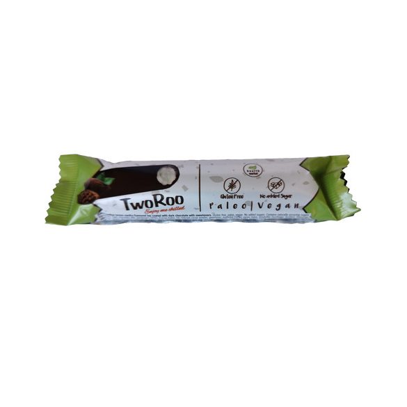 TwoRoo Vegan "Quark" Schoko Riegel mit Zitrone und Vanille 30g (paleo, ohne Zuckerzusatz)