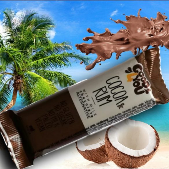 Good4You Kakao-Rum Riegel 25 g (vegan, paleo, ohne Zuckerzusatz)