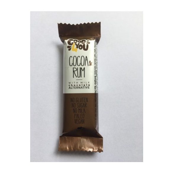 Good4You Kakao-Rum Riegel 25 g (vegan, paleo, ohne Zuckerzusatz)