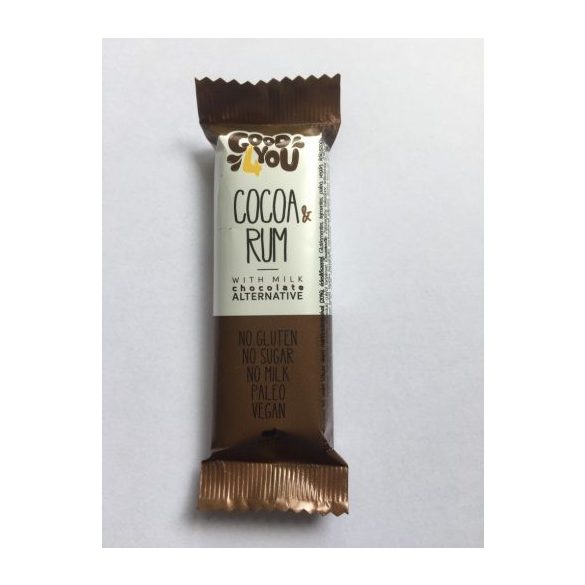 Good4You Kakao-Rum Riegel 25g (vegan, paleo, ohne Zuckerzusatz)
