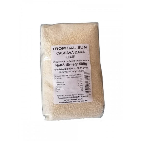 Tropical Sun Gari 500 g Grobes Maniokmehl Cassava Mehl 