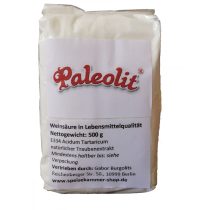   Paleolit Weinsäure 500g in Lebensmittelqualität E334 natürlicher Traubenextrakt 