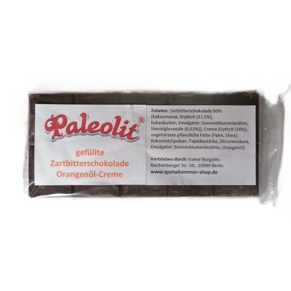 Paleolit Zartbitterschokolade mit Orangenöl-Creme Füllung 100 g