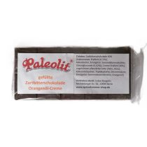   Paleolit gefüllte Zartbitterschokolade Orangenöl-Creme 100g MHD:24.04.24