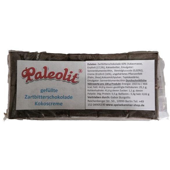 Paleolit Zartbitterschokolade mit Kokoscreme Füllung 100 g