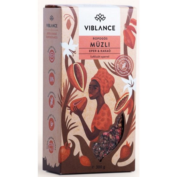Viblance Erdbeer-Schoko Knuspermüsli 300g (glutenfrei, ohne Zuckerzusatz)