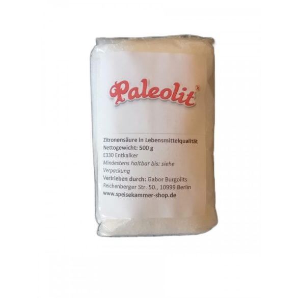 Paleolit Zitronensäure in Lebensmittelqualität 500 g E330 Entkalker