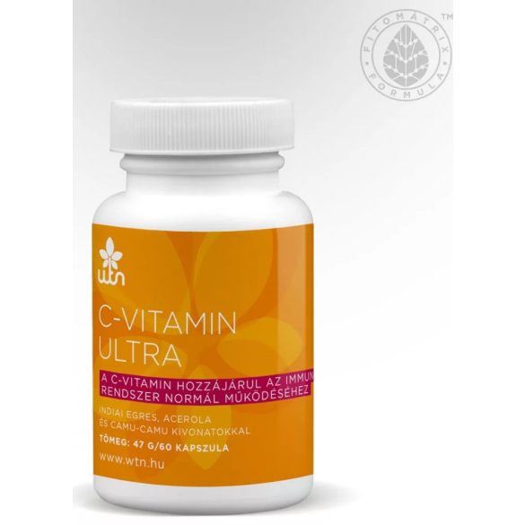 WTN Vitamin C Ultra 60 Kapseln Amla (Amalaki) Acerola, Camu-Camu Extrakt