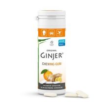   Ginjer Zahnpflegekaugummi mit Xylit und Stevia 30g Ingwer Orangen 20 Stück