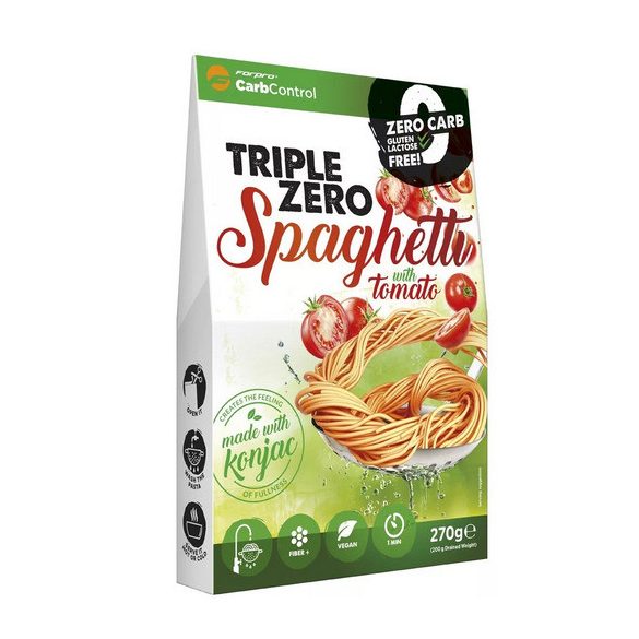 Triple Zero Konjak Spaghetti mit Tomaten 270 g (glutenfrei, paleo, zuckerfrei) 