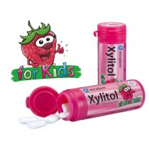   Xylitol miradent Zahnpflegekaugummi Kids 30g mit Xylit Erdbeere 30 St