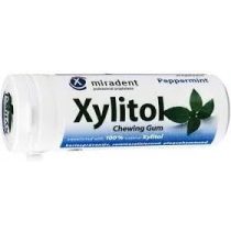   Xylitol miradent Zahnpflegekaugummi 30g mit Xylit Pfefferminz 30 Stk