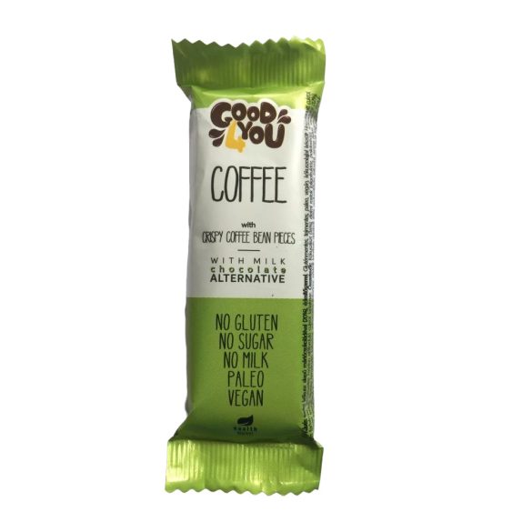 Good4You Schoko Kaffee Riegel 25g (vegan, paleo, ohne Zuckerzusatz)