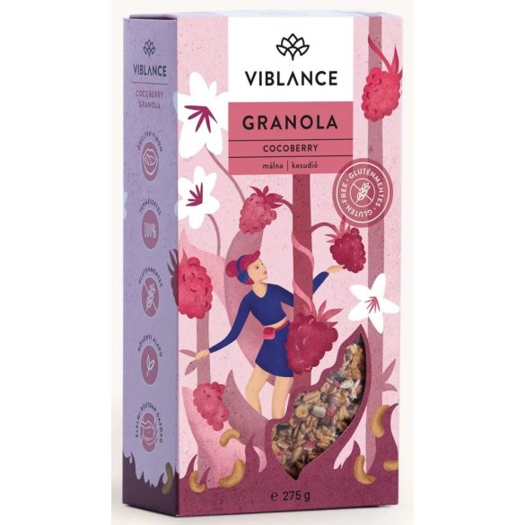 Viblance Glutenfreies Granola 275g Cocoberry  (glutenfrei, ohne Zuckerzusatz)