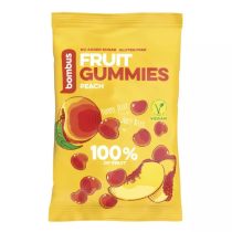   Bombus Fruchtgummi Gummibonbons 35g Pfirsich (vegan, ohne Zuckerzusatz)