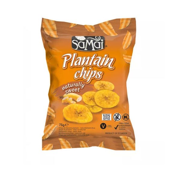 SAMAI Plantain (Kochbanenen) Chips 75 g natürlich süß 
