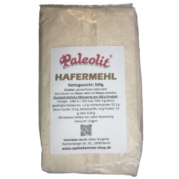 Paleolit Hafermehl 500g Haferflockenmehl Glutenfrei