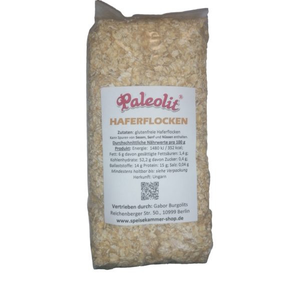 Paleolit Premium Haferflocken 500g Glutenfrei 