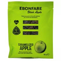    Ebonfare Black Apple getrocknete, karamellisierte Äpfeln 45g 100% Frucht 
