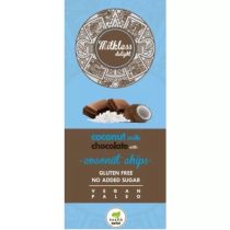   Milkless Delight Schokolade 80g mit Kokosmilch und Kokoschips ohne Zuckerzusatz MHD:22.03.25(vegan, paleo, glutenfrei)