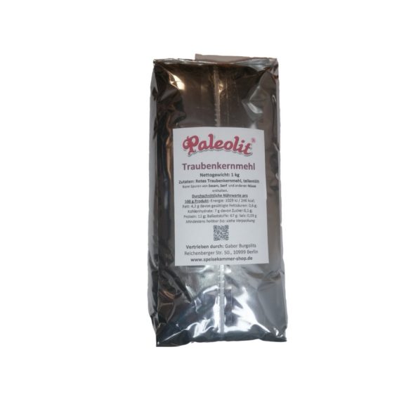 Paleolit Traubenkernmehl 1kg OPC fein gemahlen, teilentölt 