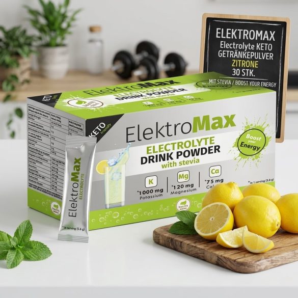 ElektroMax Electrolyte Keto Elektrolyte Getränkepulver Zitrone 30 Stk.
