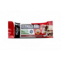   FreEat Granola Bar Hafer Müsli Riegel Himbeer Weiße Schokolade 50g (vegan, glutenfrei, ohne Zuckerzusatz) MHD:31.01.26