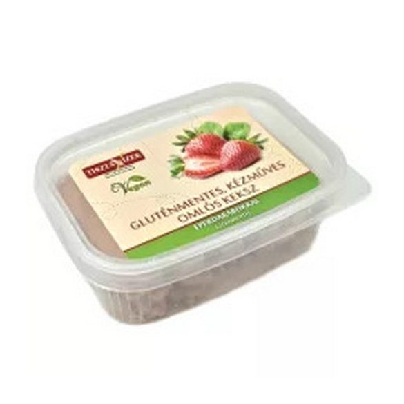 Vegane glutenfreie Kekse mit Erdbeeren handgemacht 180g (ohne Zuckerzusatz) 