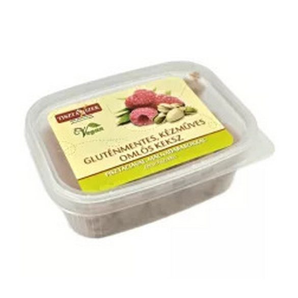 Vegane glutenfreie Kekse mit Himbeeren und Pistazien handgemacht 180g (ohne Zuckerzusatz) 