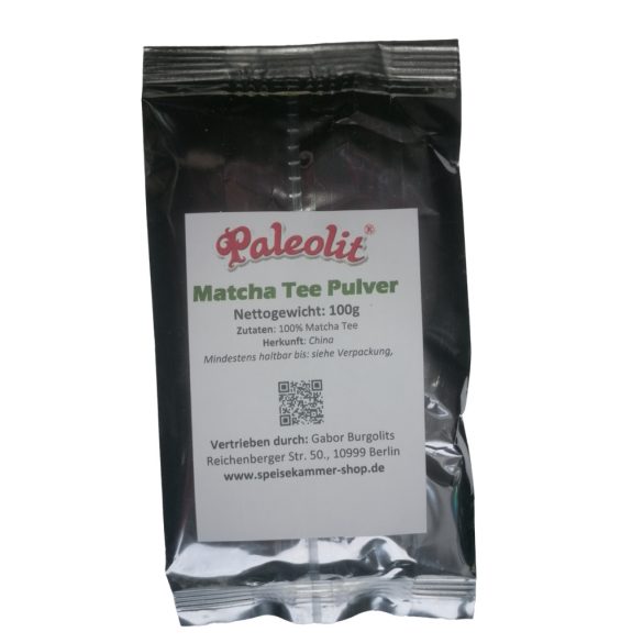 Paleolit Matcha Tee Pulver Grüner Matcha Tea 100g