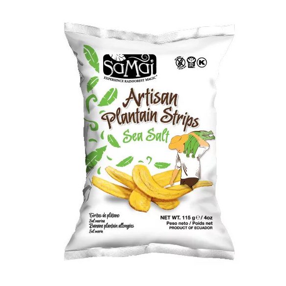 SAMAI Plantain Kochbananen Streifen mit Meersalz 115g