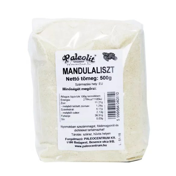 Paleolit Mandelmehl, teilentölt 500g 