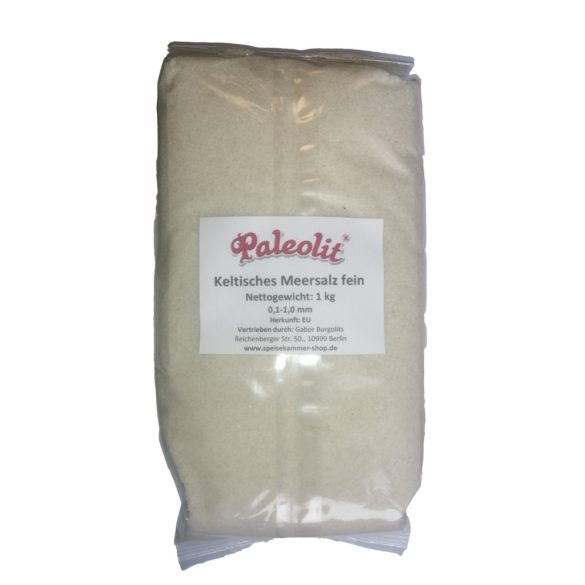 Paleolit Keltisches Meersalz fein 1kg 0,1-1,0 mm