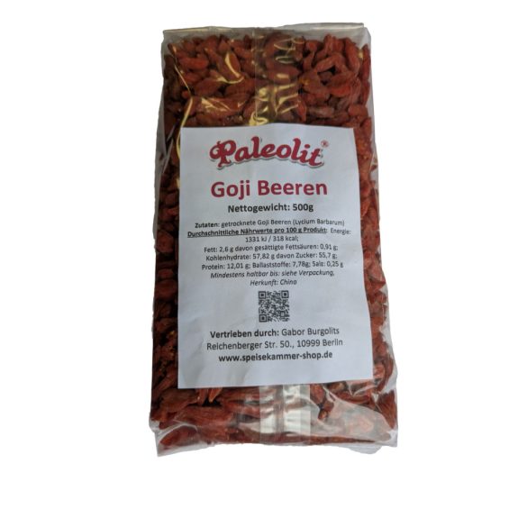 Paleolit Goji Beeren 500 g getrocknet 